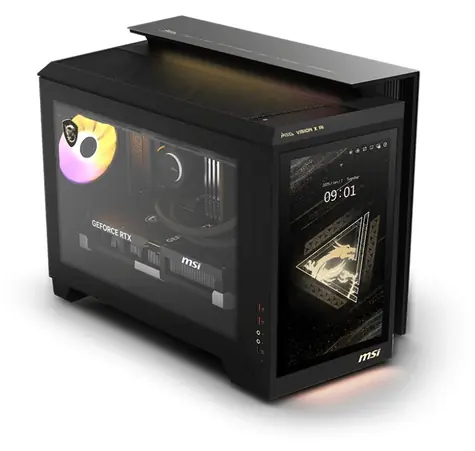 MSI MEG Vision X AI 2NVR7-236AT černá/průhledná / Herní PC / Intel Core Ultra 7 265K / 64GB / 2TB SSD / RTX 5070 Ti