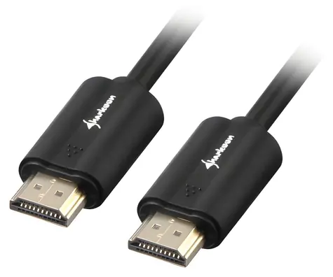 Sharkoon HDMI 4K černá / Kabel / HDMI - HDMI / High Speed / Ethernet / 5 m