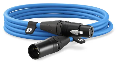 RODE XLR3M-B modrá / Kabel XLR (M) - XLR (F) / 3 m
