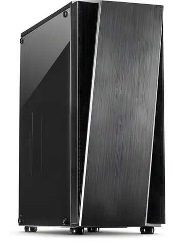 Inter-Tech T-11 TELEVEN černá / Počítačová skříň / Midi-Tower / ATX / akrylové okno / 3× 120mm přední ventilátory