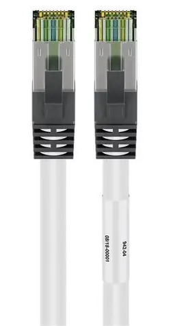 Goobay CAT8.1 S/FTP (PiMF) 3m bílá / Patch kabel / RJ-45 / 2 GHz / 40 Gigabit Ethernet