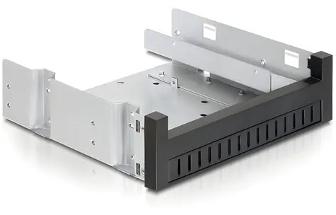 Delock 47200 černá / Rámeček pro HDD / 5,25” na 3,5” / kov, plast