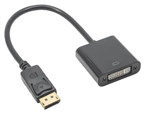 Akyga DVI (F) - DisplayPort (M) / Redukce / ABS / 20 cm