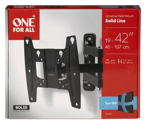 One For All WM4251 černá / Držák TV na stěnu / 19-43