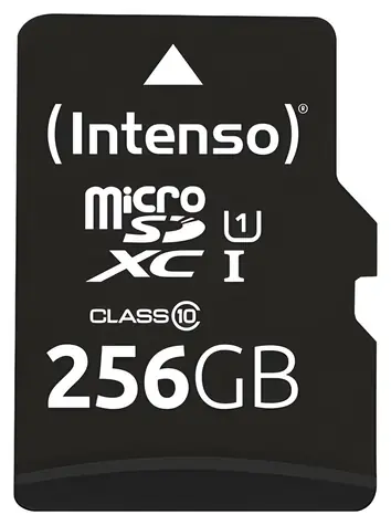 Intenso UHS-I Performance 256GB / Paměťová karta microSDXC / UHS-I / Class 10 / U1 / čtení 90 MB/s