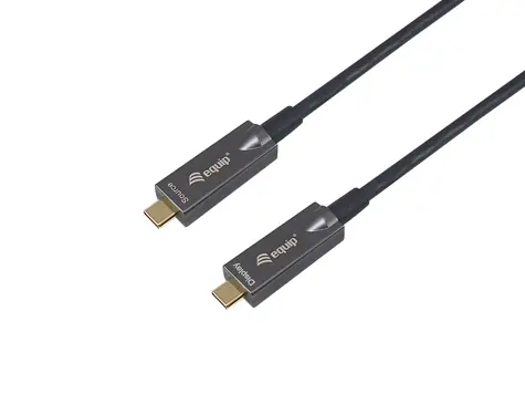 Equip AOC černá / Kabel USB-C / 10 Gbit/s / PD 60W / 15 m / 4K 60Hz