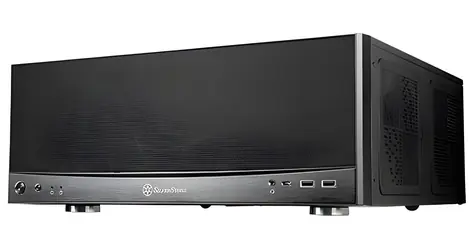 SilverStone SST-GD11B černá / HTPC skříň / ATX, SSI-CEB / 240mm chladič / bez zdroje / USB-C