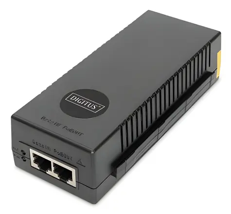 Digitus DN-95108 černá / PoE injektor / 10 Gigabit Ethernet / 802.3at / 30 W