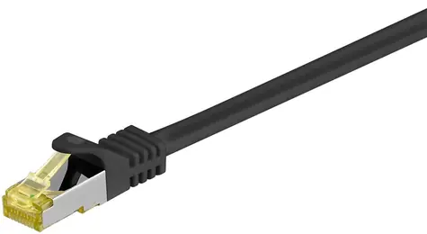 Goobay Cat7 S/FTP černá / Patch kabel / RJ-45 / 1 m / LSZH