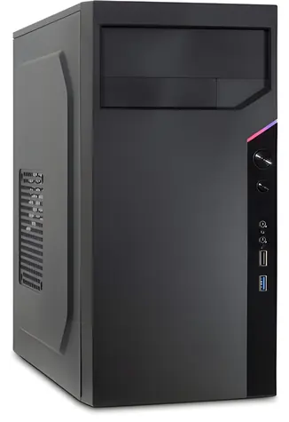 Inter-Tech IT-6505 Retro Micro Tower černá / PC skříň / mATX / 2x USB 3.0