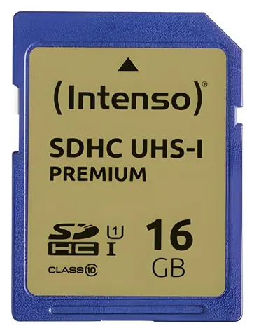 Intenso 16 GB / Paměťová karta SDHC / UHS-I / Class 10 / čtení až 45 MB/s / zápis až 10 MB/s