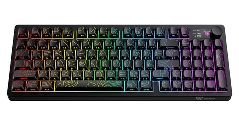 ONIKUMA MT902 černá / Herní klávesnice / bezdrátová / 2,4 GHz / RGB / membránová
