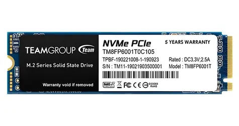 TeamGroup MP33 1TB / SSD / M.2 2280 / PCIe 3.0 NVMe / R: 1800 MBps / W: 1500 MBps / TBW 600TB