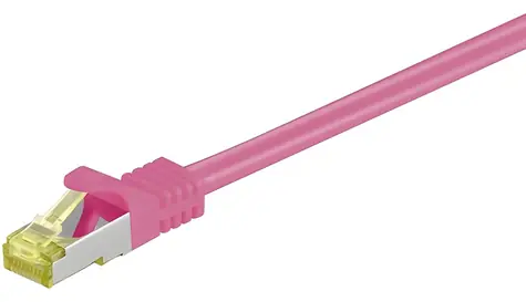 Goobay 91605 růžová / Patch kabel / SFTP / Cat7 / 2m / LSZH