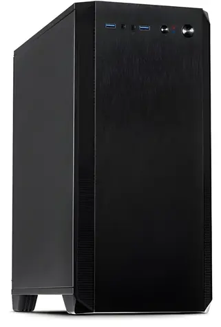 Inter-Tech H-606 černá / Skříň / mATX / tichá / max. 320mm VGA / 2x USB 3.2 Gen1