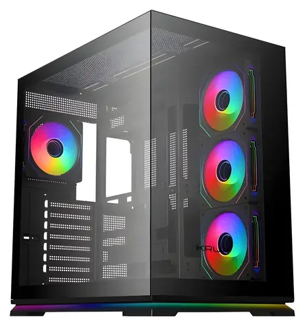 KRUX Atron černá / PC skříň / ATX / micro-ATX / mini-ITX / průhledná bočnice / bez zdroje
