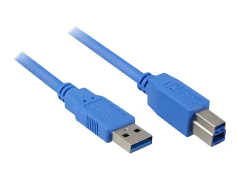 Sharkoon USB 3.0 A-B černá / USB kabel / USB-A - USB-B / 5 Gbit/s / 1m