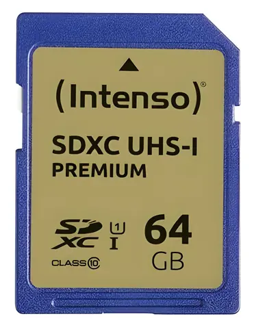 Intenso 64GB SDXC / Paměťová karta / UHS-I / Class 10 / čtení: 45 MB/s / zápis: 10 MB/s