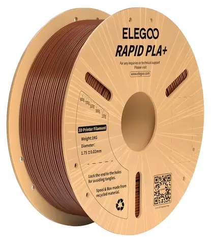 Elegoo Rapid PLA+ hnědá / Struna pro 3D tiskárnu / PLA+ / 1,75 mm / 1 kg