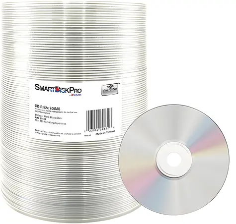 Smartdisk BD-R 25GB / Blu-ray disk / Bílý Thermal Printable / Spindle