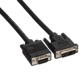 DVI (12+5) samec - VGA samec / Video kabel / 2 m / černá