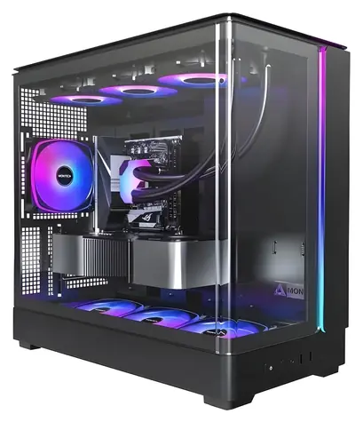 Montech KING 15 PRO černá / Počítačová skříň / Micro-ATX / Tvrzené sklo / ARGB