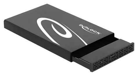 DeLock 42611 černá / Externí box pro HDD/SSD / 2,5