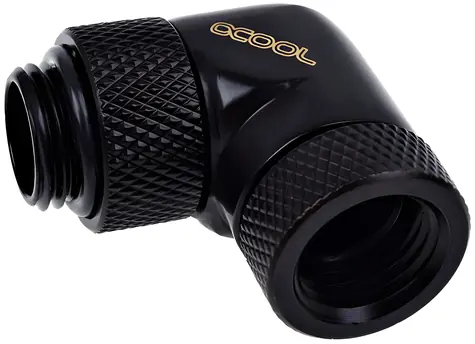 Alphacool Eiszapfen 90° černá / Úhlový adaptér / G1/4 / otočné kování