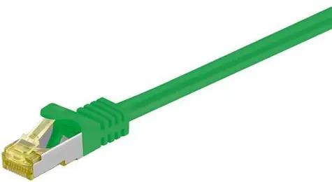 Goobay S/FTP Cat7 zelená / Patch kabel / RJ-45 / 0,25 m / LSZH