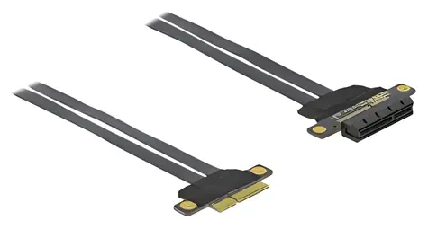 DeLock Riser Card PCIe x4 na x4 / Riser card / Flexibilní kabel 30 cm / PCIe 3.0