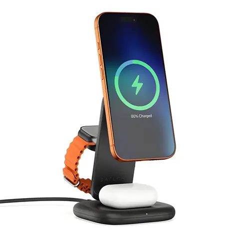 Satechi 3in1 Foldable Charging Stand / Skládací nabíjecí stojánek / Qi2 / 25W