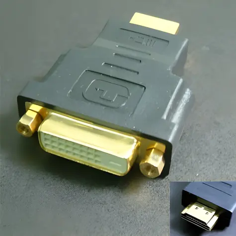 LOGO HDMI - DVI-D (24+1) černá / Redukce / Zlacené konektory / Dual link / Full HD