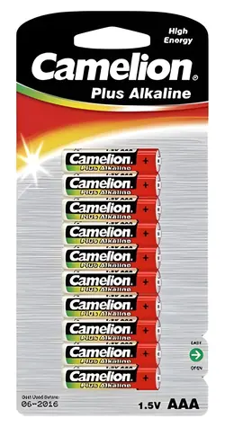 Camelion Plus Alkaline AAA (LR03) / Alkalická baterie / 10 ks