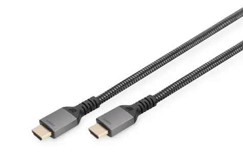 Digitus HDMI 2.1 8K 1 m černá / Kabel / HDMI - HDMI / 48 Gbit/s / 7680x4320 / 120 Hz / HDR