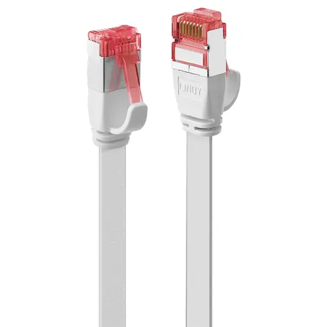 Lindy bílá / Patch kabel / Cat 6 U/FTP / Flachband / RJ45-RJ45 / 5 m