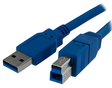 StarTech USB-A/USB-B modrá / Kabel / USB 3.0 / 1 m