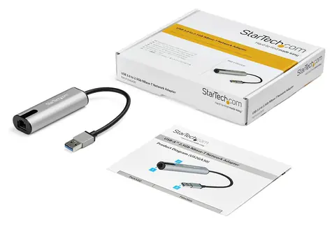 StarTech USB adaptér na 2.5G Ethernet / Síťový adaptér / RJ-45 / 2.5 Gb/s / Realtek RTL8156