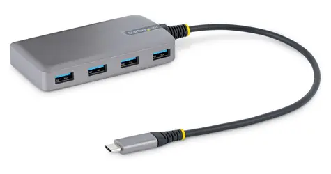 StarTech šedá / USB-C Hub / 4 porty / 5 Gbps / kabel 0,3 m