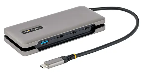StarTech USB-C Hub 4 porty šedá / 10 Gbps / 3x USB-C / 1x USB-A