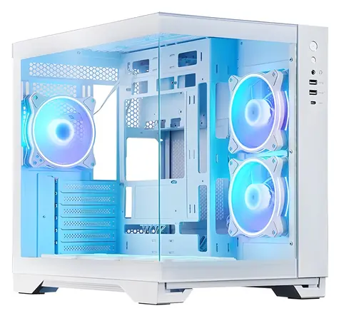 CHIEFTEC Visio GM-30W-TG-OP bílá / Skříň / Midi Tower / ATX / 6x120mm ARGB / Tvrzené sklo / bez zdroje