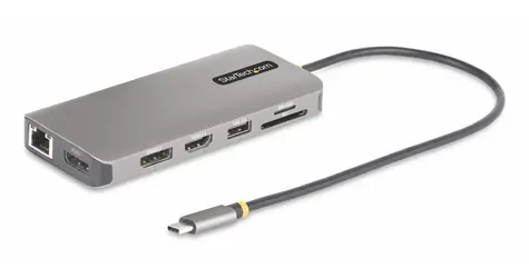 StarTech USB-C Multimonitor adaptér / Dokovací stanice / HDMI / 2x DisplayPort / Ethernet / čtečka karet