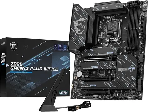 MSI Z890 GAMING PLUS WIFI6E černá / Základní deska / Intel Z890 / LGA 1851 / DDR5 / 5GLAN / Wi-Fi 6E / ATX
