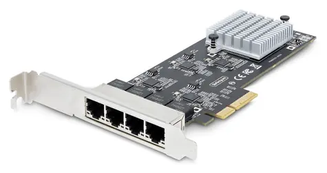 StarTech PR42GI / Síťová karta / PCI Express / 4x RJ45 / 2,5 Gbit/s / Intel I225-V