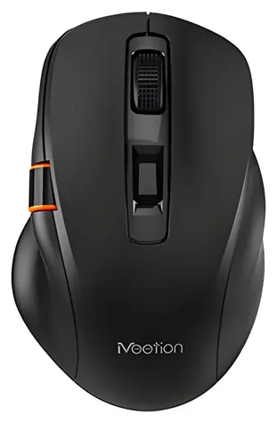 Meetion BTM032 černá / Bezdrátová myš / 2400 DPI / 2.4GHz / Bluetooth / 7 tlačítek