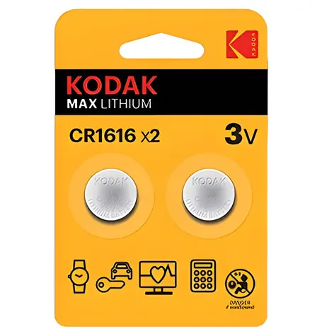 Kodak MAX CR1616 / Lithiová baterie / 3V / 50mAh / 2ks / blistr