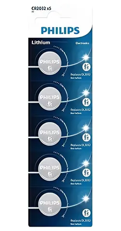 Philips CR2032 / Knoflíková baterie / Lithiová / 3 V / 5 ks