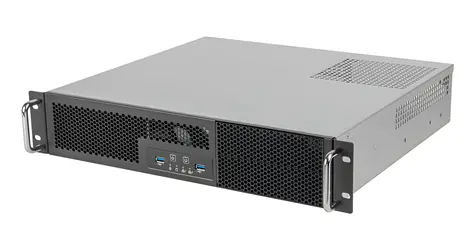 SilverStone SST-RM23-502-MINI černá / Serverová skříň / 2U / µATX / 2x 5,25