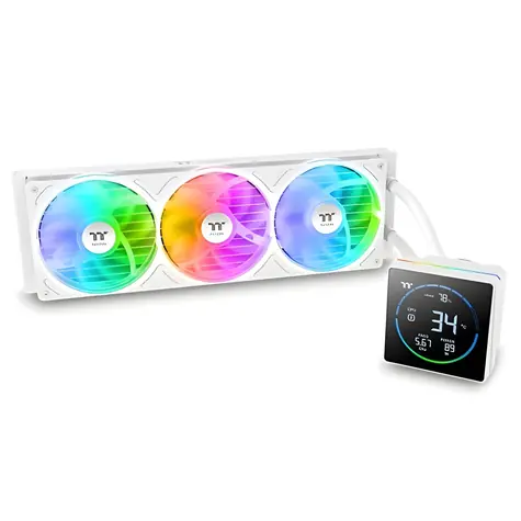 Thermaltake TH360-S V3 ARGB Sync bílá / AIO vodní chladič CPU / 3,95
