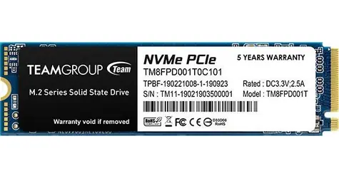 TeamGroup MP33 PRO 1TB / SSD / M.2 2280 / PCIe 3.0 x4 NVMe / R: 2400 MBps / TBW 600TB
