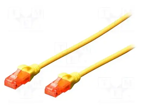 Digitus Cat6 U/UTP žlutá / Patch kabel / RJ45 / 3 m / AWG 26 / LSZH